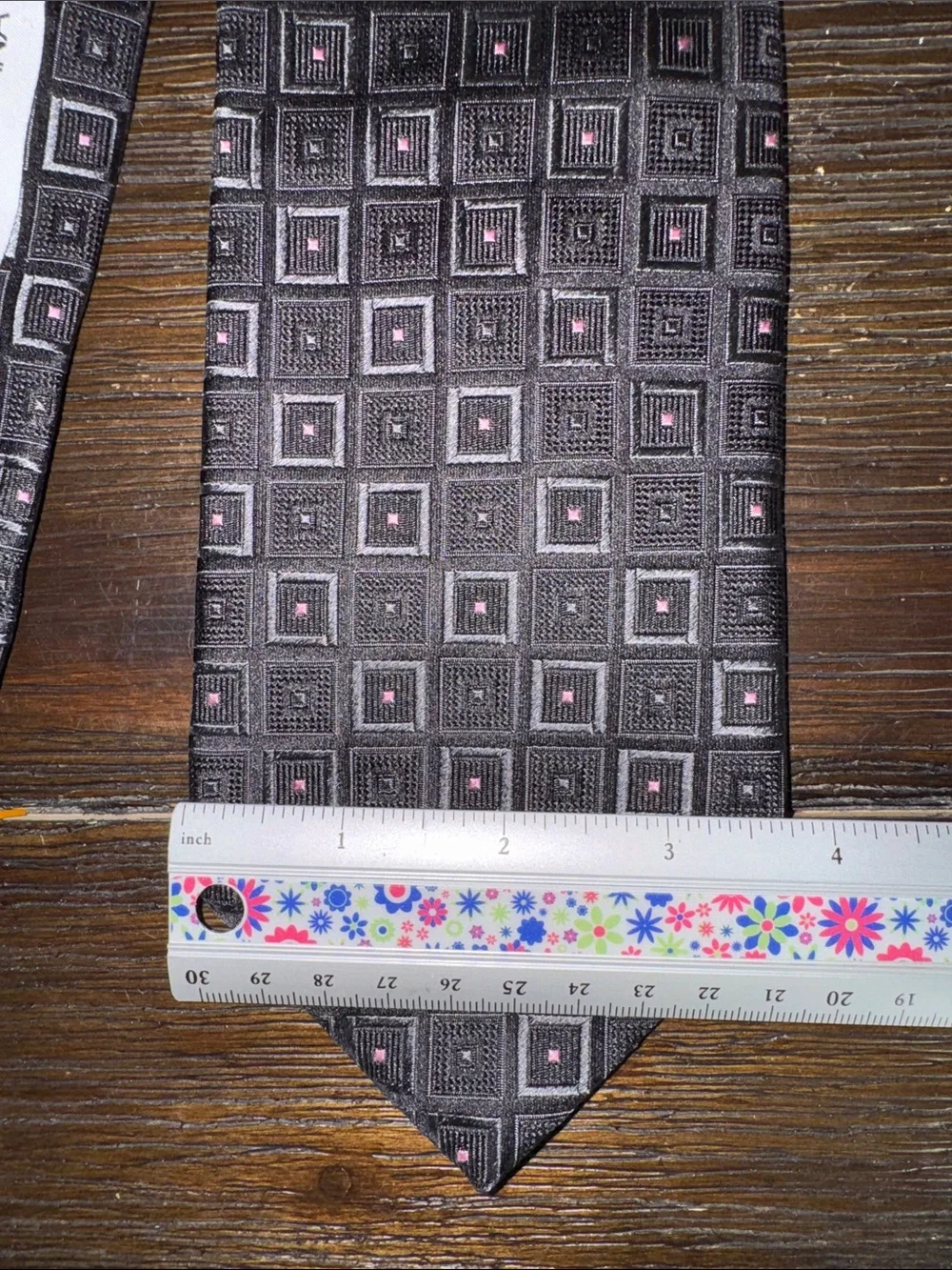 Dolce & Gabbana Black / Grey Geometric Square Silk Tie
